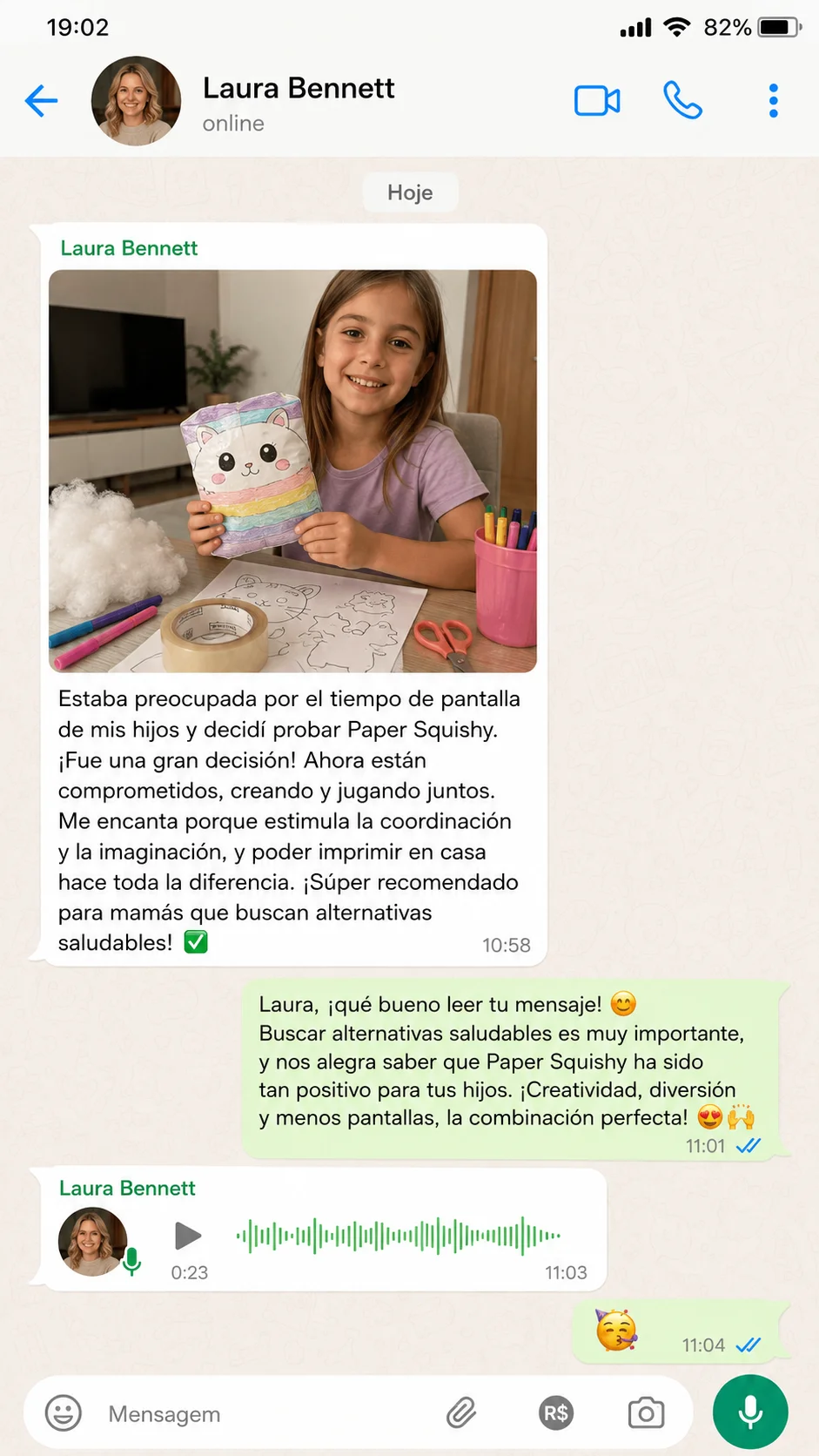 Captura de conversación real en WhatsApp 2