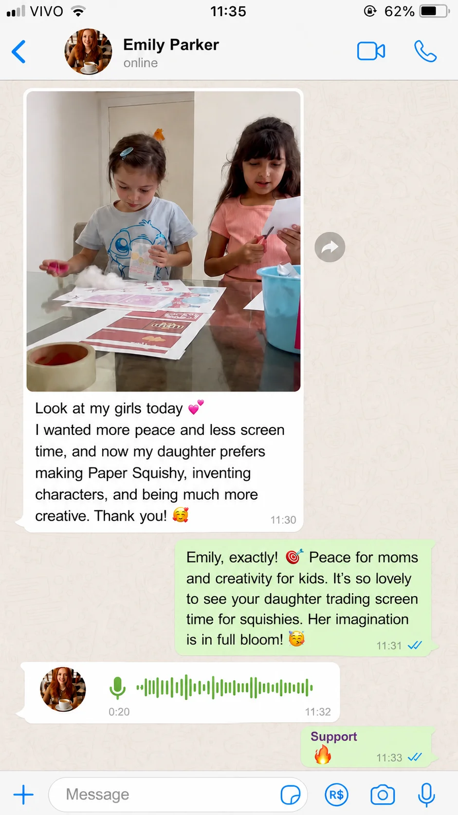Captura de conversación real en WhatsApp 8